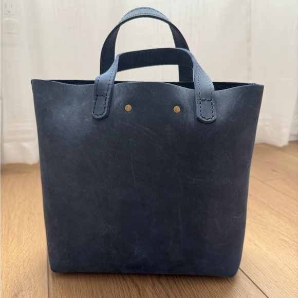 Portland Leather Goods Mini Crossbody Tote Deep Water - Picture 4 of 8